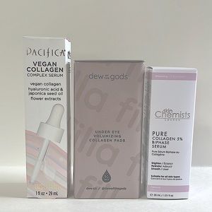 Skincare Bundle Collagen Serums and Under Eye Pads